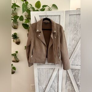 Vero Moda Brown Faux Suede Jacket